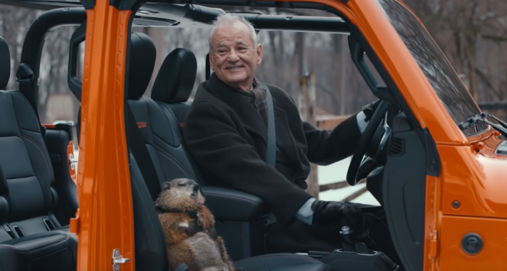 Bill Murray Jeeppel csapatja