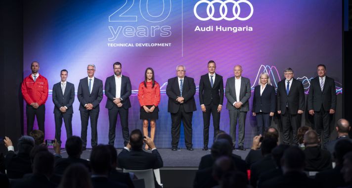 Az Audi Hungaria 20 éves Műszaki Fejlesztését ünnepli és bepillantást ad a jövőbe