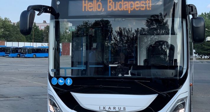 Elektromos Ikarus buszt tesztelnek Budapesten