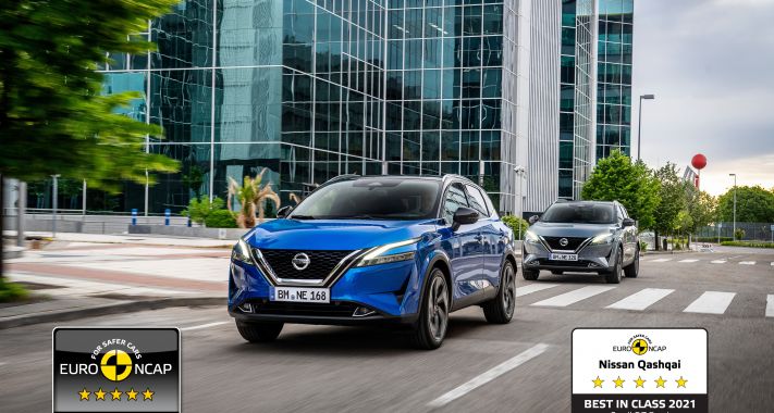 Az új Nissan Qashqait a kategóriája legbiztonságosabb autója díjjal jutalmazta az Euro NCAP