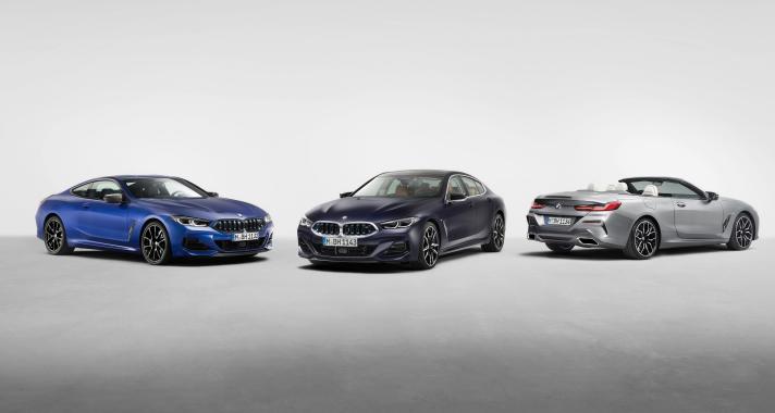 Az új BMW 8-as Coupé, az új BMW 8-as Cabrio és az új BMW 8-as Gran Coupé