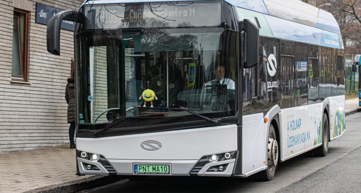 Hidrogén-meghajtású buszt tesztelnek Budapesten