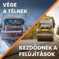 Magyar Közút: a tél zárultával kezdődnek az útfelújítások