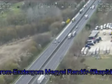 Helikopterről ellenőriztek az M1-es autópályán