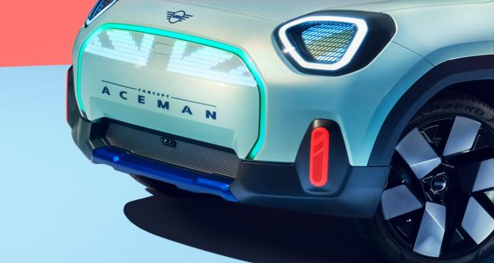 Bemutatkozik a MINI Concept Aceman tanulmányautó, az új MINI-paletta első tisztán elektromos meghajtású crossover modellje
