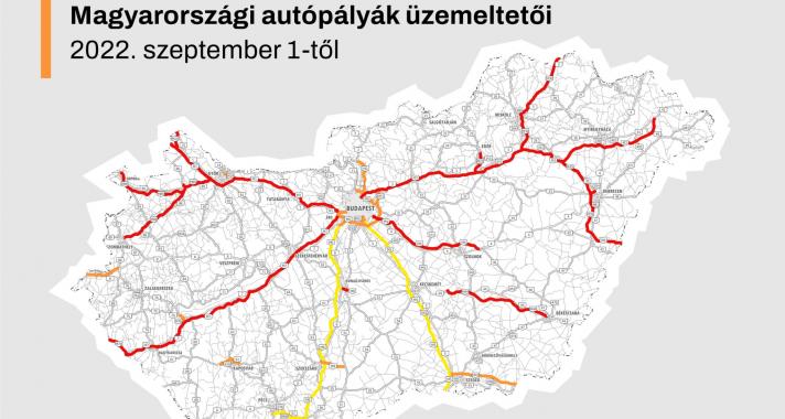 Jövő héten 1237 kilométernyi autópálya üzemeltetése kerül az új koncessziós társaságok kezébe