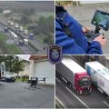 Drónnal vadásztak az autópályán szabálytalanul előző kamionosokra