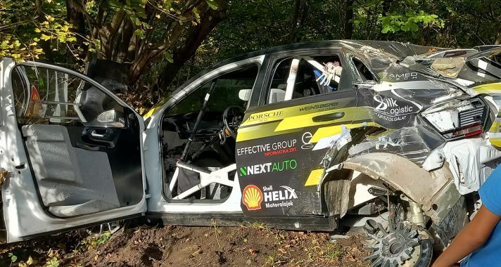 Defekt és kicsúszás az Ózd Rallye-n