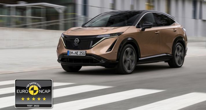 Ötcsillagos EURO NCAP minősítés a Nissan Ariya, X-Trail, Qashqai e-POWER és Juke Hybrid számára