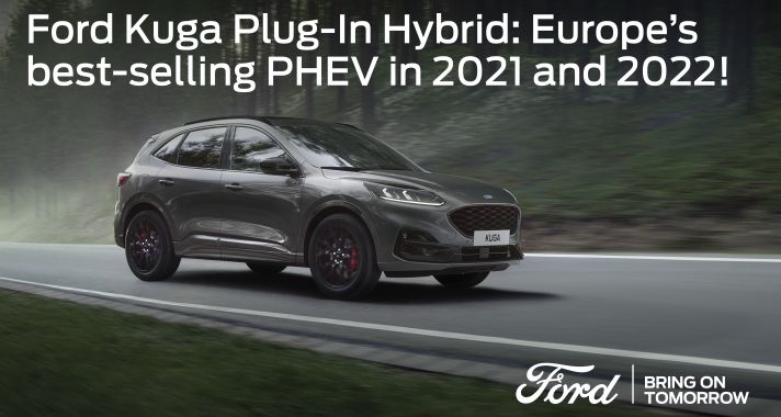 A Ford Kuga Plug-In Hybrid immár második éve Európa legkelendőbb PHEV-modellje