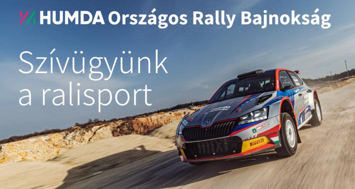 A HUMDA a 2023-as Országos Rally Bajnokság névadó támogatója