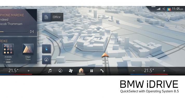 A BMW bemutatja a BMW iDrive járművezérlő technológia legújabb verzióját