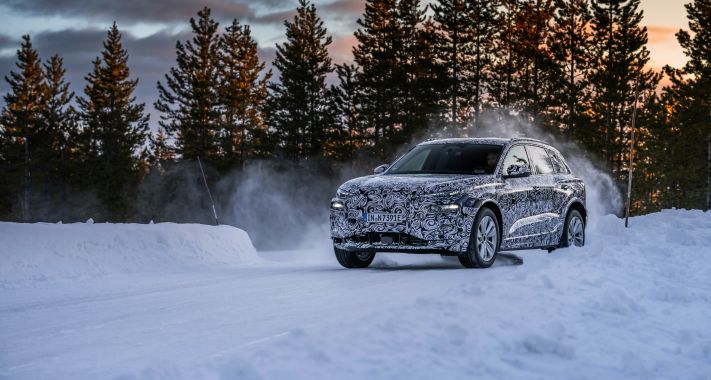 A távoli északon teszteli az Audi a Q6 e-tron szériaközeli prototípusát