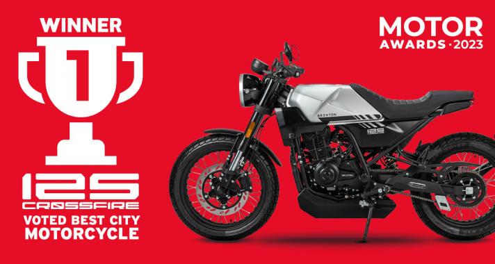 A Brixton Crossfire 125 lett az idei Motor Awards díj nyertese