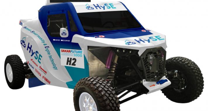 Hidrogén hajtású járművet indít útnak a 2024-es Dakaron a HySE és a Toyota