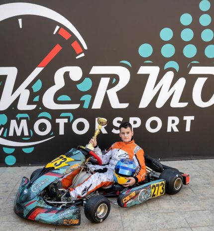Manzák Martin az MNASz Gokart Kupa Junior győztese 2025-ben.