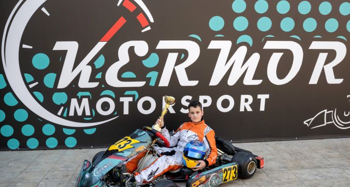 Manzák Martin az MNASz Gokart Kupa Junior győztese 2025-ben.