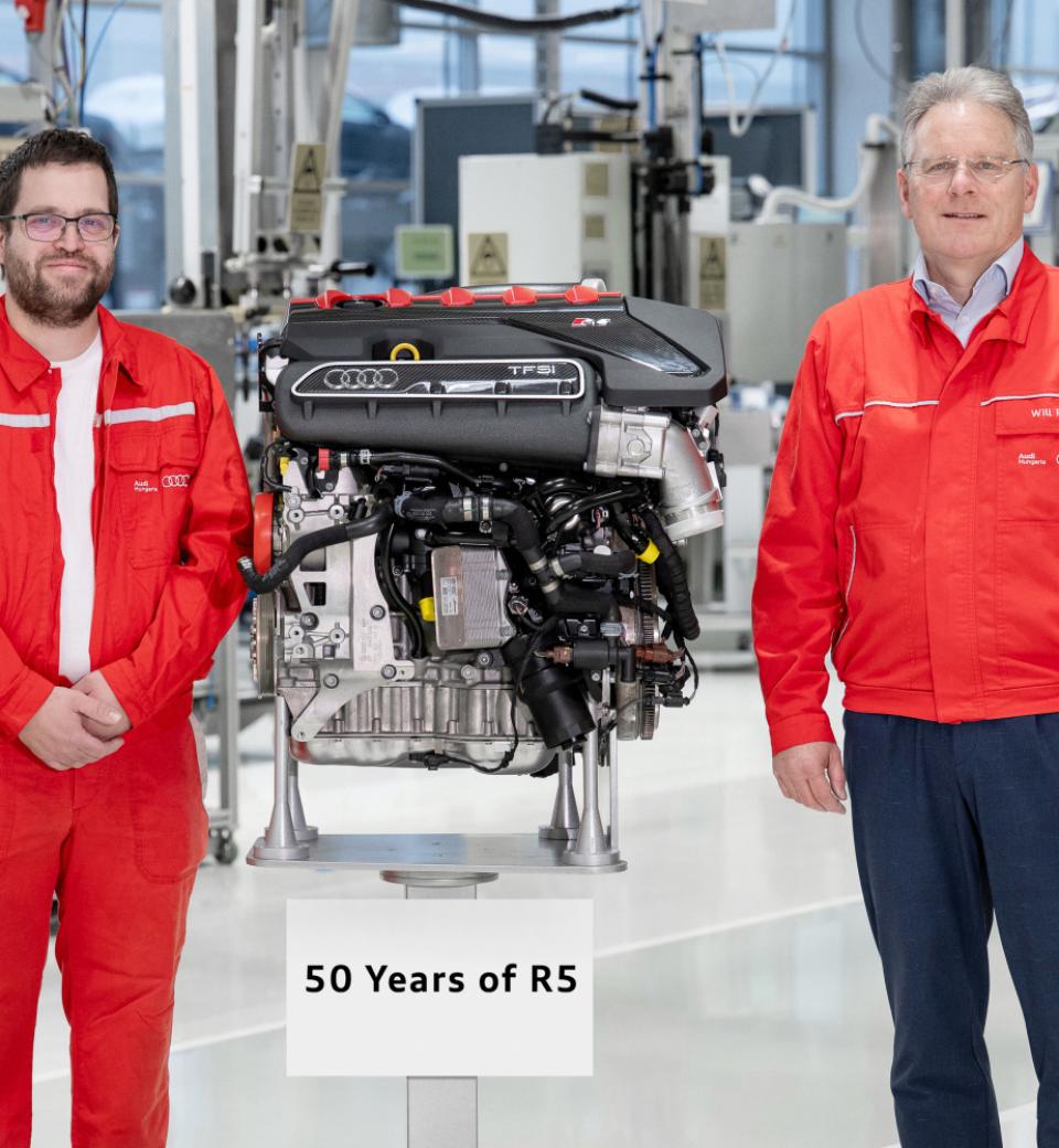 50 éves az öthengeres motor – Legenda az Audi Hungáriától