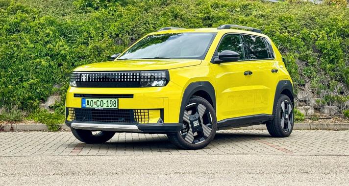 Különc kis kocka: Teszteltük az új, elektromos Fiat Grande Pandát