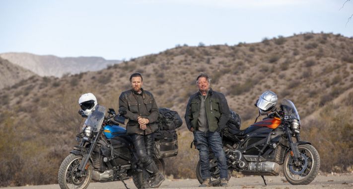 Ewan McGregor és Charley Boorman elektromos Harley-n érkezik a képernyőre