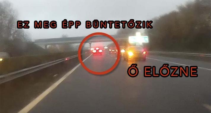 Videó! Büntetőfékezés az M3-ason