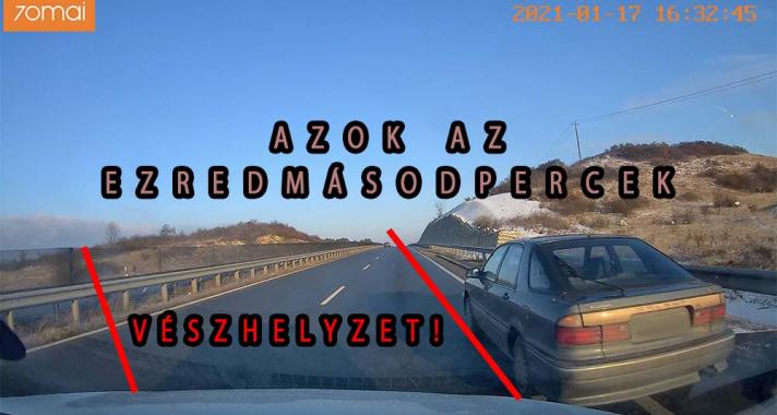 Hirtelen frász! Videón az éppen csak elkerült ütközés