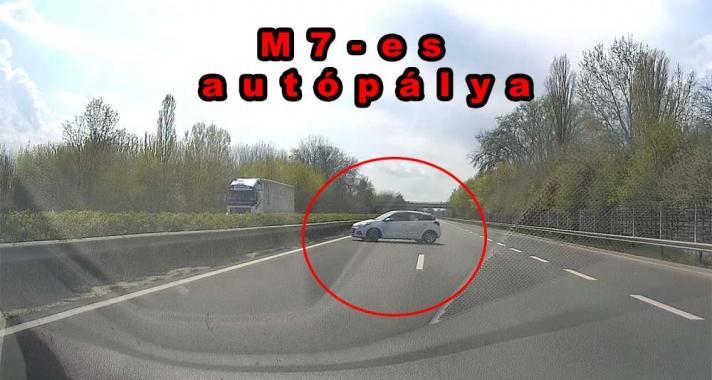 Hajmeresztő megfordulás: videó az M7-esről