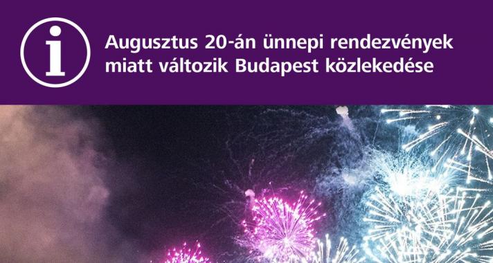 Változik a közösségi közlekedés menetrendje az augusztus 20-ai állami ünnepek miatt